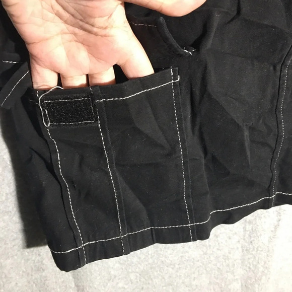 Womens SO Mini Skirt Contrast Stitching Black Casual Summer Club Party Gothic - Picture 6 of 6